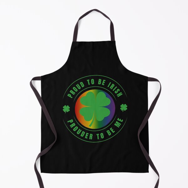 Item preview, Proud to be Irish, prouder to be me St Patrick's Day T shirt, Shamrocks, on a pride background, with green text , 17th March tees, designed and sold by PrideBeProud.