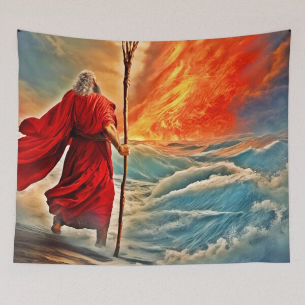 Item preview, Moses and Tornado Art designed and sold by Health And Fitness Posts e-Store.