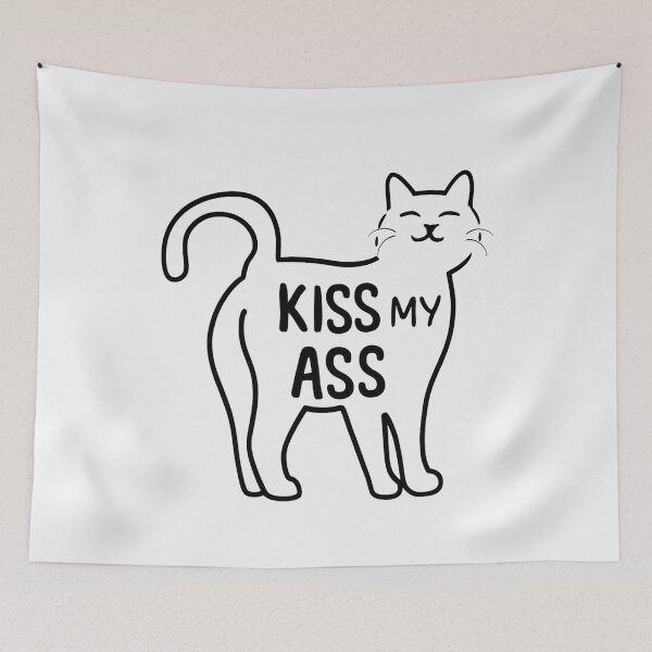 Item preview, Kiss My Ass Cat  designed and sold by SoulPaws.