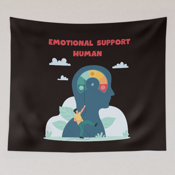 Item preview, Emotional Support Human funny gift t-shirt designed and sold by urszulakier.