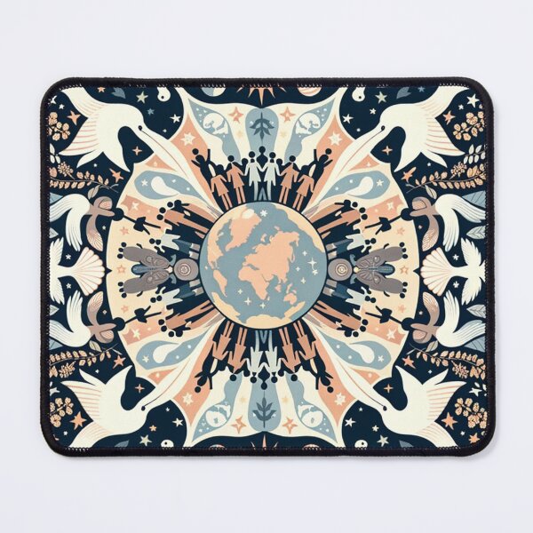 Item preview, Harmony & Peace Earth Mandala Art designed and sold by FarBeyound.