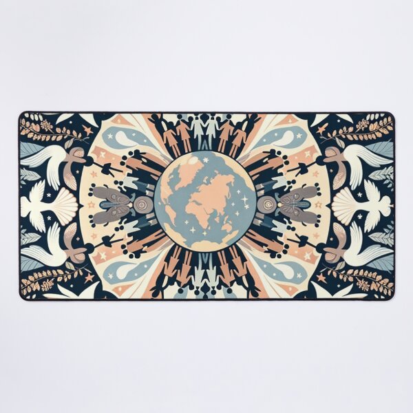 Item preview, Harmony & Peace Earth Mandala Art designed and sold by FarBeyound.