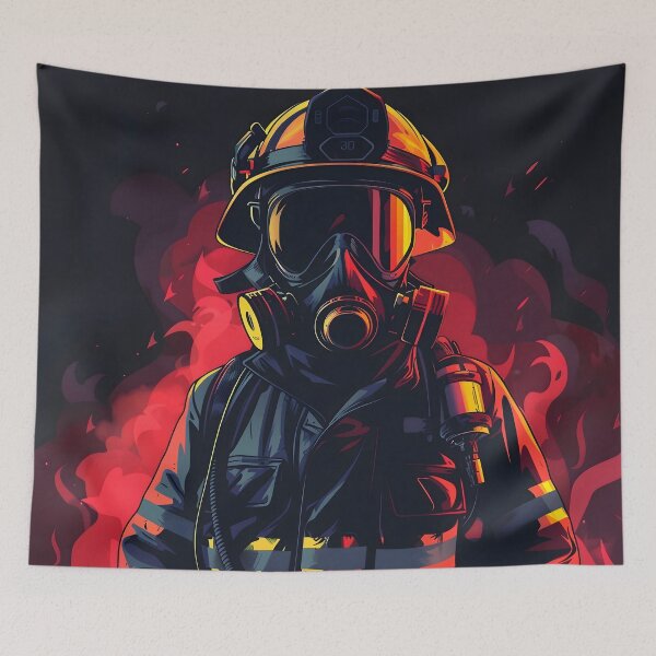Item preview, Firefighter with Dark Background designed and sold by dcrc.