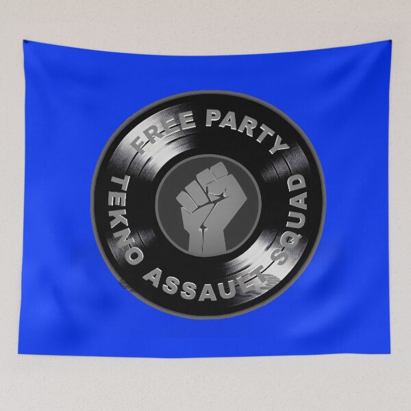 Item preview, Tekno Assault Squad - Free Party Vinyl Emblem designed and sold by leyfinder.