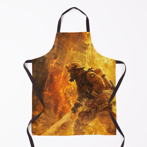 Item preview, Firefighter Putting Out a Fire designed and sold by dcrc.