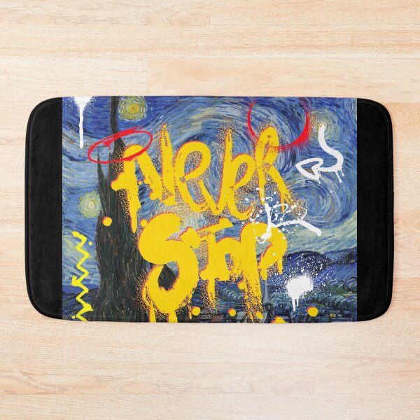 Item preview, Gaffiti on starry night painitng HD print designed and sold by Artsyclick.