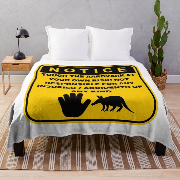 Item preview, NOTICE - Touch at your own risk (Aardvark) designed and sold by ArtsyCity.