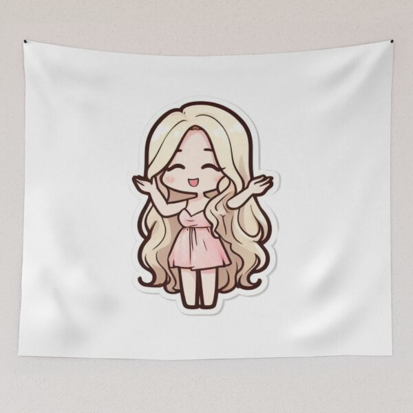 Item preview, Cute girl POWERFULLY GIF designed and sold by ClothingSmile.