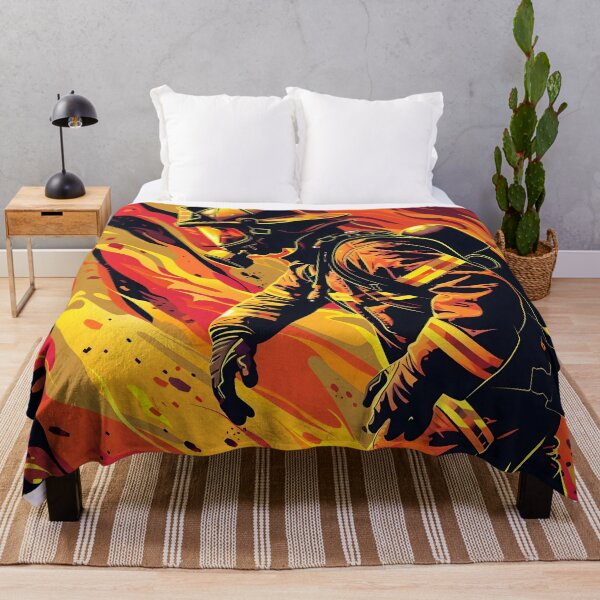 Item preview, Vector Firefighter with Flames Background designed and sold by dcrc.