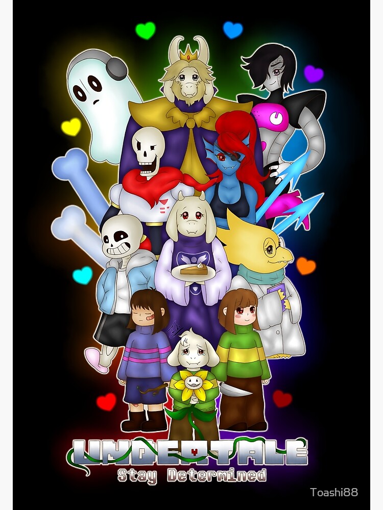 Undertale - Stay Determined Premium Matte Vertical Poster