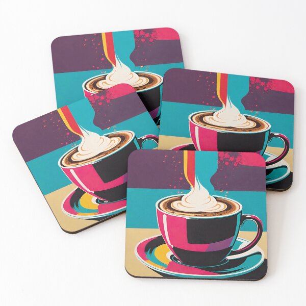 Item preview, Creamy Coffee Palette: Colorful Delight designed and sold by GrizzlyCollective.