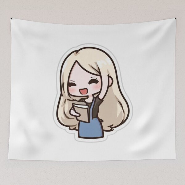 Item preview, Cute girl POWERFULLY GIF designed and sold by ClothingSmile.