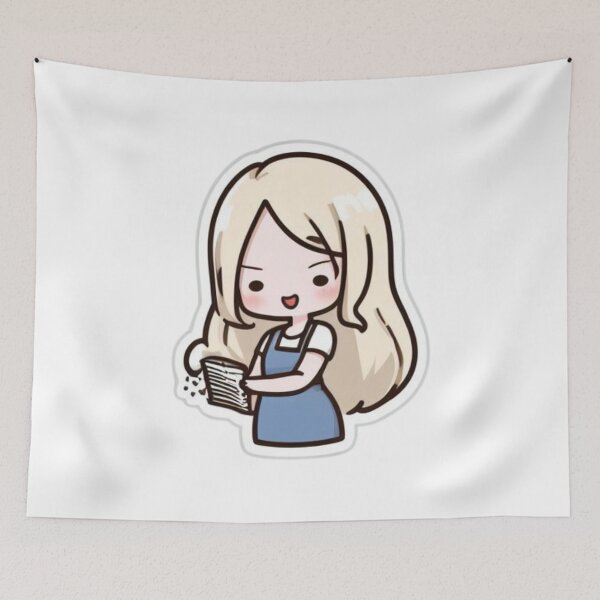 Item preview, Cute girl POWERFULLY GIF designed and sold by ClothingSmile.