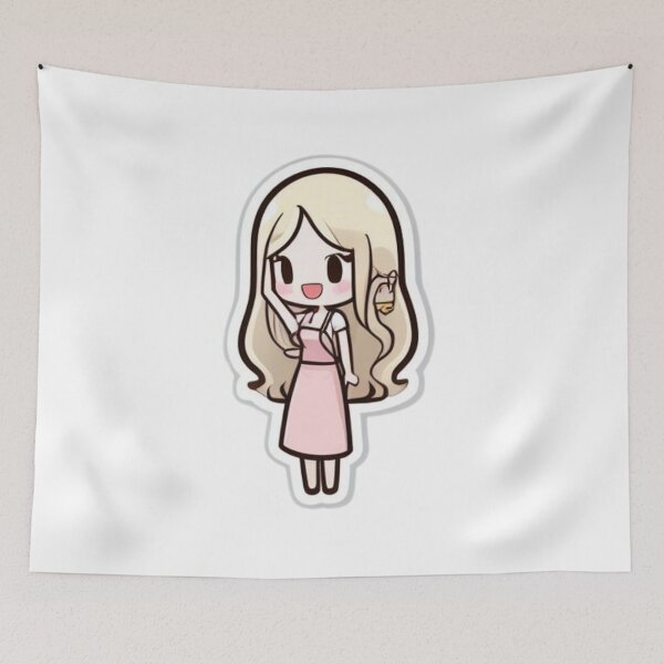 Item preview, Cute girl POWERFULLY GIF designed and sold by ClothingSmile.