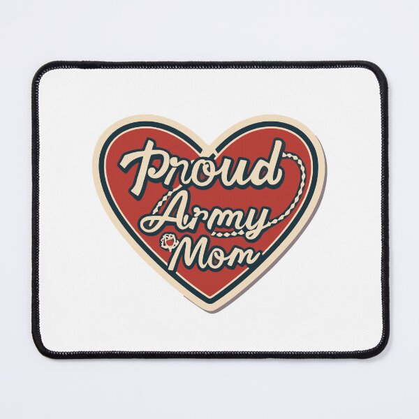 Item preview, Proud Army Mom Heart & Dog Tags Minimalist Design designed and sold by NiftyWrx.