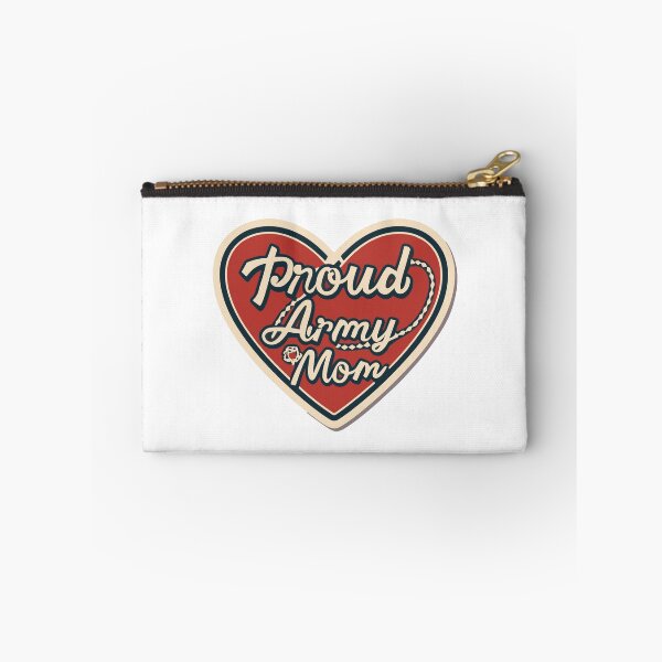 Item preview, Proud Army Mom Heart & Dog Tags Minimalist Design designed and sold by NiftyWrx.