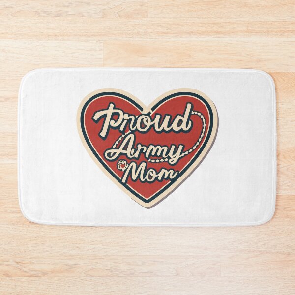 Item preview, Proud Army Mom Heart & Dog Tags Minimalist Design designed and sold by NiftyWrx.