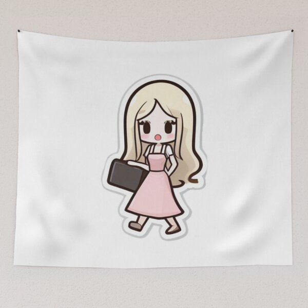 Item preview,  Cute girl POWERFULLY GIF designed and sold by ClothingSmile.