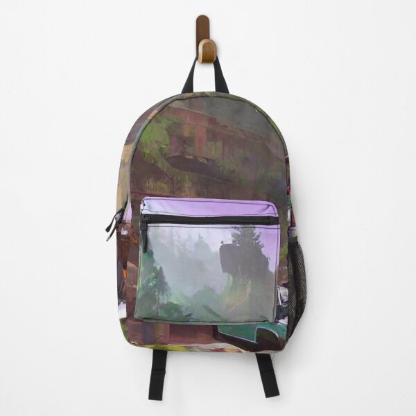 Item preview, Hillside Haven: Enchanting Cityscape with Car Patterns designed and sold by GrizzlyCollective.