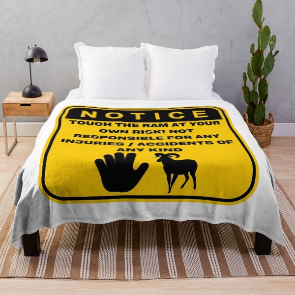 Item preview, NOTICE - Touch at your own risk (Ram) designed and sold by ArtsyCity.
