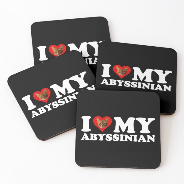 Item preview, I Love (Heart) My Abyssinian designed and sold by Cat Lady Designs.