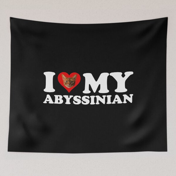 Item preview, I Love (Heart) My Abyssinian designed and sold by Cat Lady Designs.