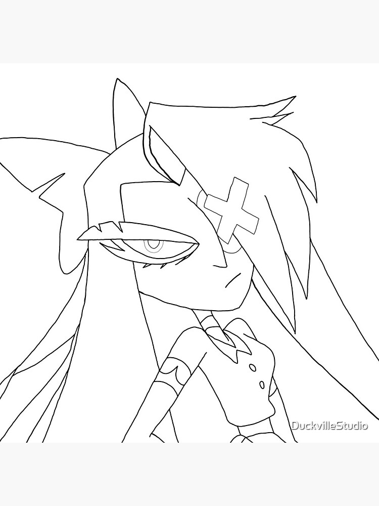 Vaggie Line Art (Hazbin Hotel)