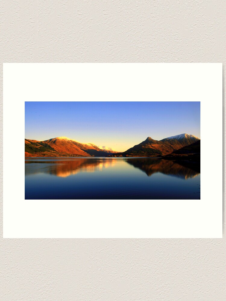 Alternate view of Loch  Leven and The Pap of Glencoe  Art Print