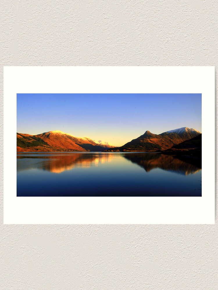 Alternate view of Loch Leven and The Pap of Glencoe Art Print