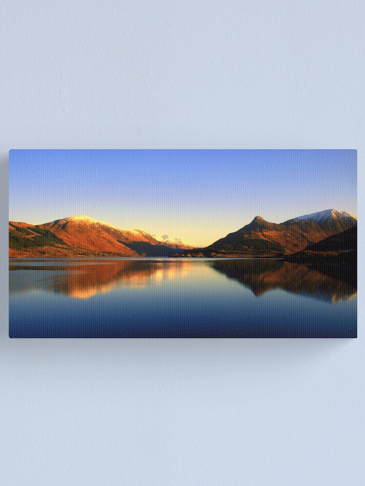 Alternate view of Loch Leven and The Pap of Glencoe Canvas Print