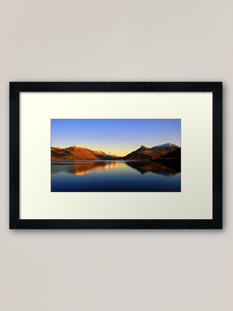Alternate view of Loch Leven and The Pap of Glencoe Framed Art Print