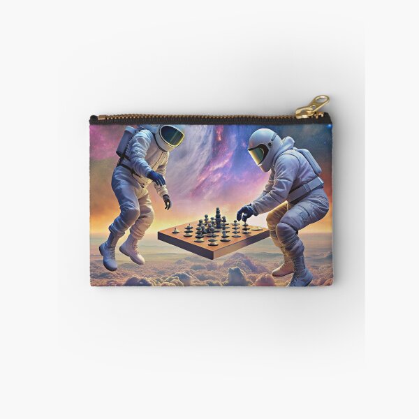 Item preview, 2 astronauts play chess in Nebula designed and sold by PDAG.
