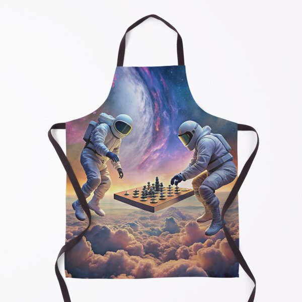 Item preview, 2 astronauts play chess in Nebula designed and sold by PDAG.
