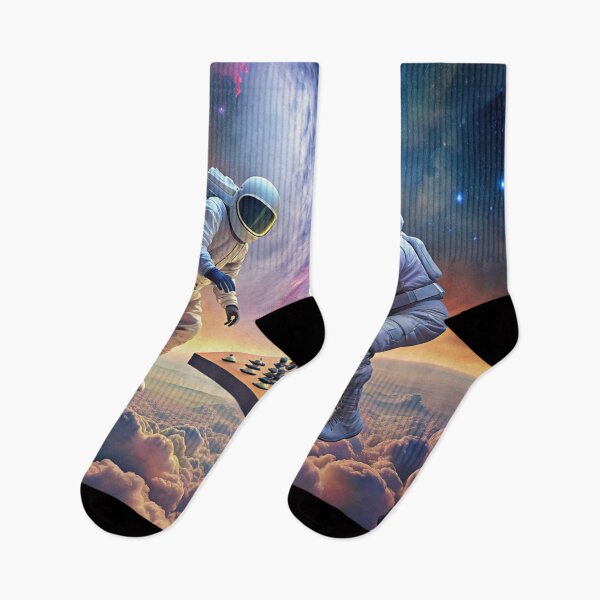 Item preview, 2 astronauts play chess in Nebula designed and sold by PDAG.