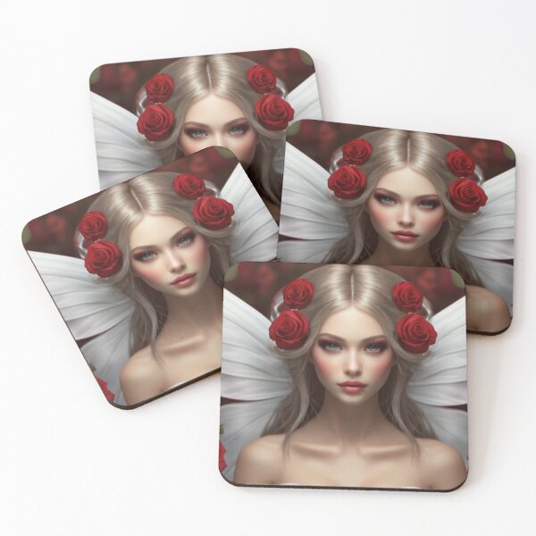 Item preview,  The Rose Fairy with White Wings designed and sold by T-shirtMill.