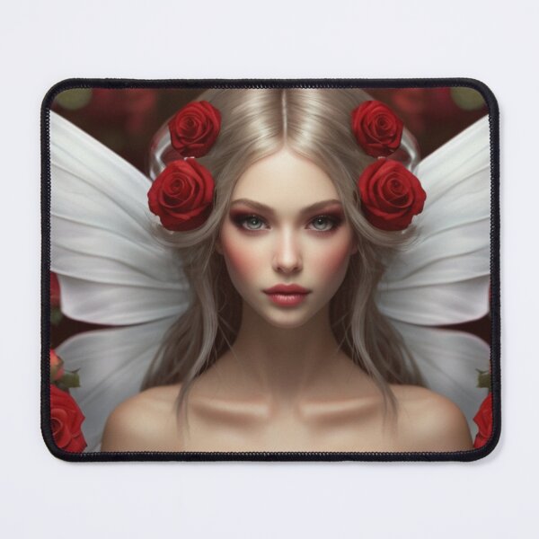 Item preview, The Rose Fairy with White Wings designed and sold by T-shirtMill.