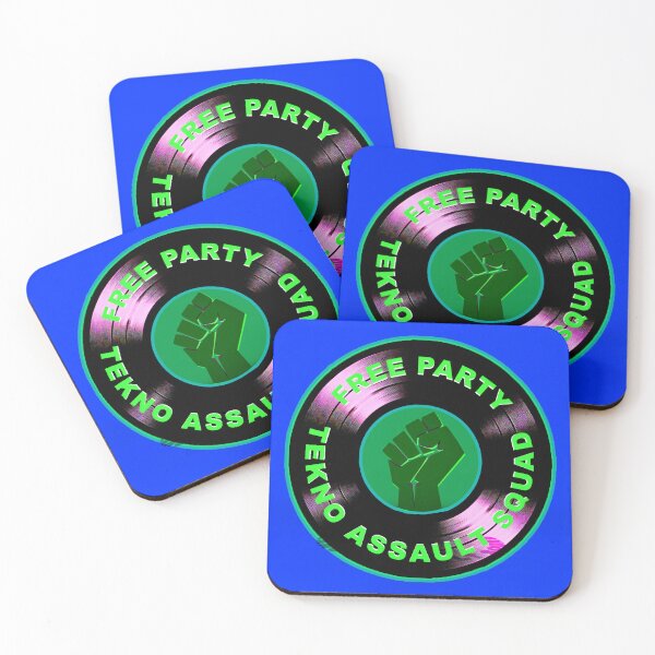 Artikelvorschau, Tekno Assault Squad – kostenloses Party-Vinyl-Emblem entworfen und verkauft von leyfinder.