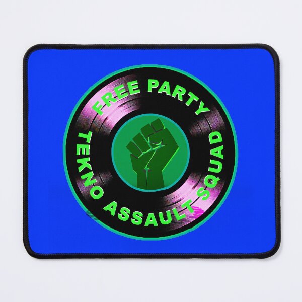 Item preview, Tekno Assault Squad - Free Party Vinyl Emblem designed and sold by leyfinder.