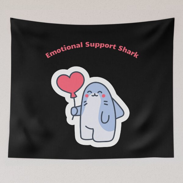 Item preview, Emotional Support Shark funny gift t-shirt  designed and sold by urszulakier.