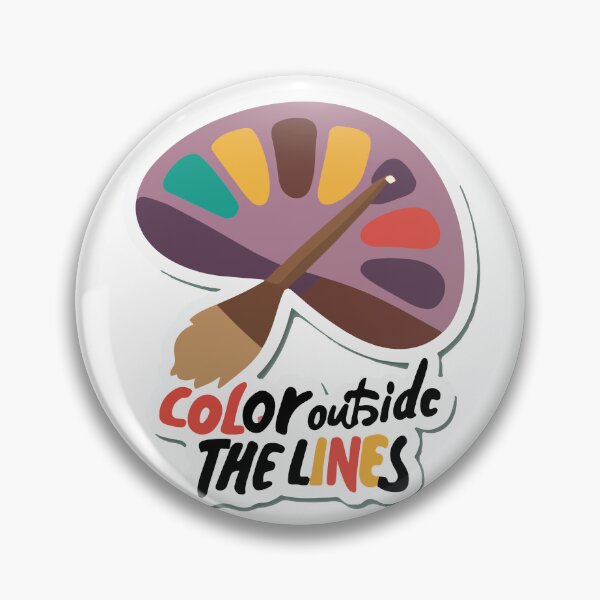 Item preview, Color Outside the Lines - Creative Artist Motif designed and sold by NiftyWrx.