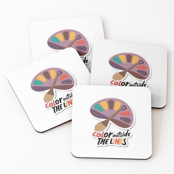 Item preview, Color Outside the Lines - Creative Artist Motif designed and sold by NiftyWrx.