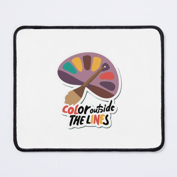 Item preview, Color Outside the Lines - Creative Artist Motif designed and sold by NiftyWrx.