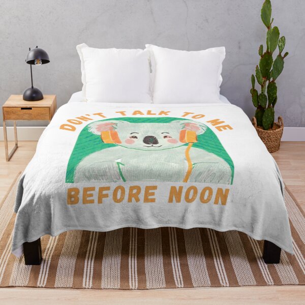 Item preview, Don’t Talk To Me Before Noon Koala designed and sold by PunnyPawsArt.
