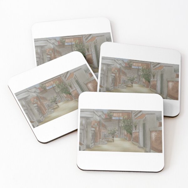 Item preview, Illustrations of old alleyway in Korea designed and sold by sarashzt.