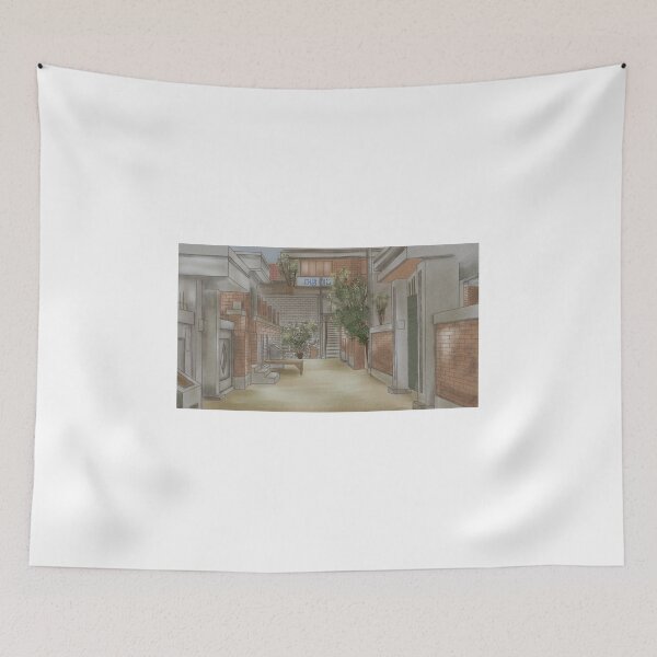 Item preview, Illustrations of old alleyway in Korea designed and sold by sarashzt.