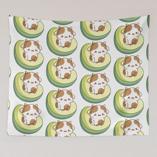 Item preview, Kawaii Avocado Cow designed and sold by jennysselling.