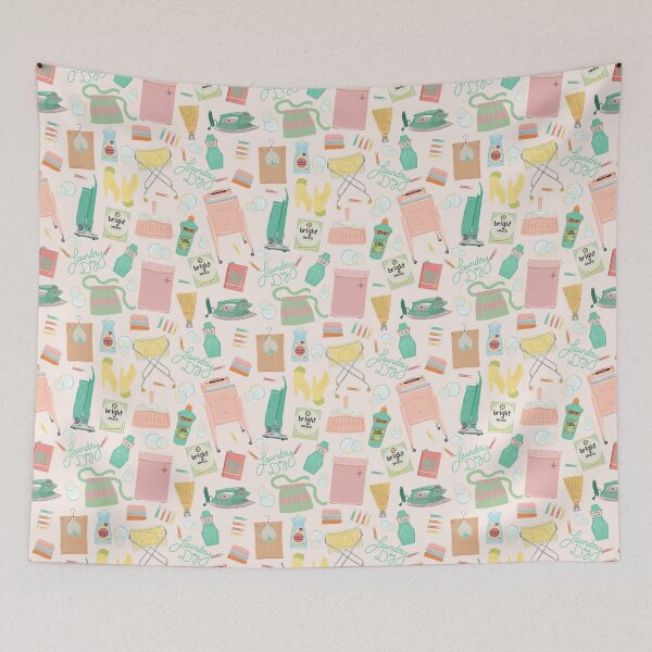 Item preview, Retro Cleaning Day designed and sold by jenbucheli.