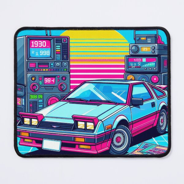 Item preview, 80s Retro Ride: Aesthetic Car Sticker Design designed and sold by StickerStudio27.