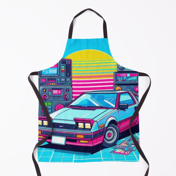 Item preview, 80s Retro Ride: Aesthetic Car Sticker Design designed and sold by StickerStudio27.