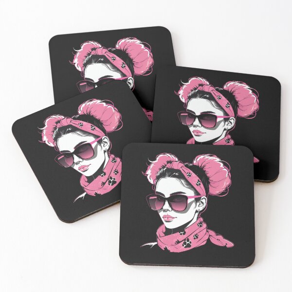 Item preview,  Messy Hair Bun With Bandana Ribbon And Sunglasses designed and sold by David1Ivan.